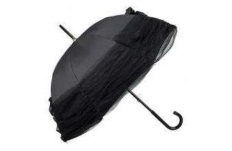 Chantal Thomass Damen Regenschirm mit großer Tüll-Schleife