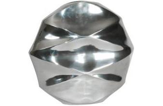 Casa Padrino Designer Aluminium Vase 33 x 33 x H. 11 cm