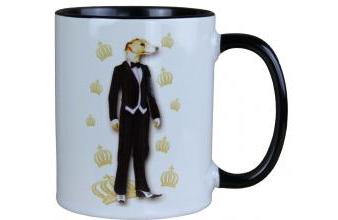 Harald Glööckler Pompöös Tasse Hund Gentleman - designed by Harald Glööckler