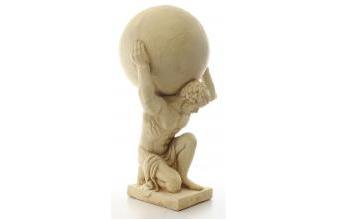 Buy Resin Decorative Figure Atlas Carries Globe Beige 34 x 38.3 x H. 68.6  cm - Decorative Sculpture online at Best price | Order online Resin  Decorative Figure Atlas Carries Globe Beige
